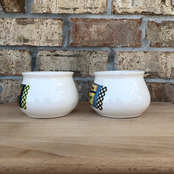 Vintage  Set Of 4 DAT'L DO-IT INC DDI Farm Signs  Soup Mugs Bowls Cups - Picture 6 of 14